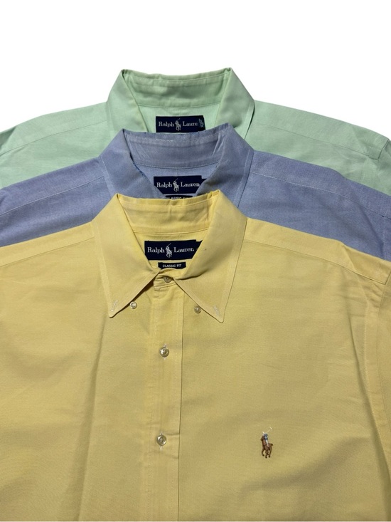Ralph Lauren Other - LOT OF 3 Ralph Lauren 17.5 Men's Long Sleeve Oxford Button-Down Shirts Classic